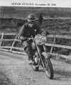 ISDT Jawa rider Motor Cycling, September 30, 1954.